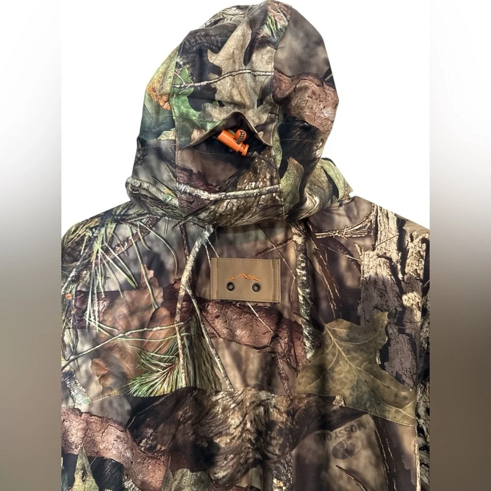 Rustic Ridge Camo Hunting Jacket 2XL Mossy Oak Scent Stop Hooded Outdoor Coat